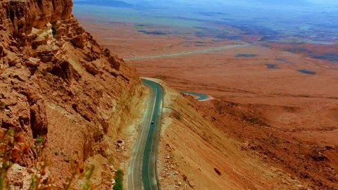 Dessert mountain road Video stock 274034738