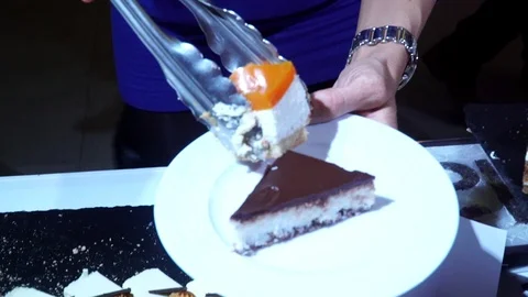 Dessert on a party Stock Footage 99007097