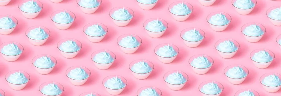 Dessert pattern panoramic Foto stock