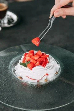 Dessert Pavlova Stock Photos