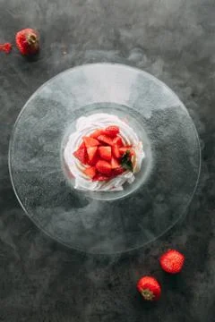 Dessert Pavlova Stock Photos