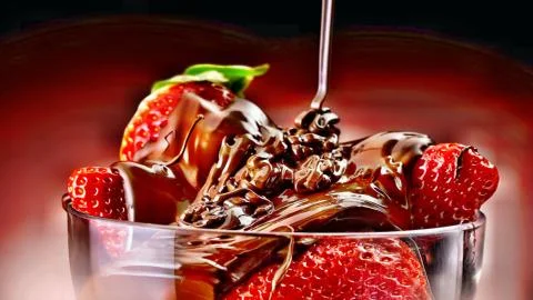 Dessert is the peak of celebration. Stock Photos