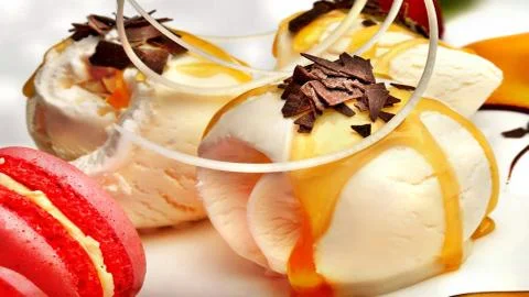 Dessert is the peak of celebration. Stock Photos