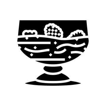 Dessert raspberry fruit berry glyph icon vector illustration 스톡 일러스트