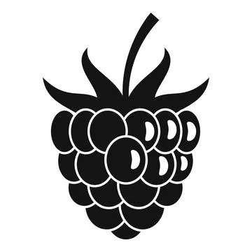 Dessert raspberry icon, simple style Stock Illustration