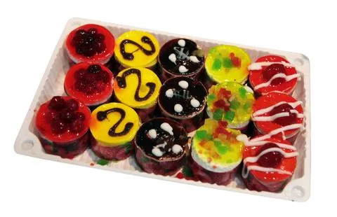 Dessert with raspberry Stock Photos