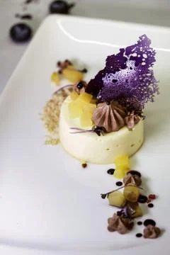 Dessert in a restaurant Stock Photos
