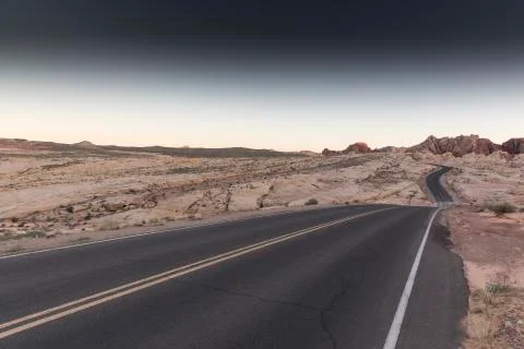 Dessert Road 스톡 사진