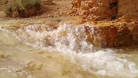 Dessert stream close up Video stock 205733410