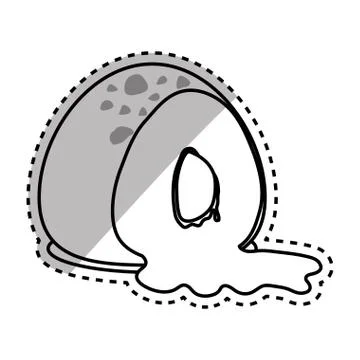 Dessert sweet roll Stock Illustration
