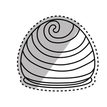 Dessert sweet roll Stock Illustration