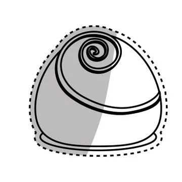 Dessert sweet roll Stock Illustration
