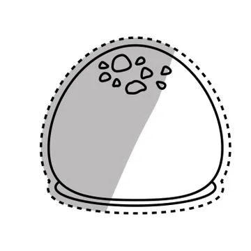 Dessert sweet roll Stock Illustration