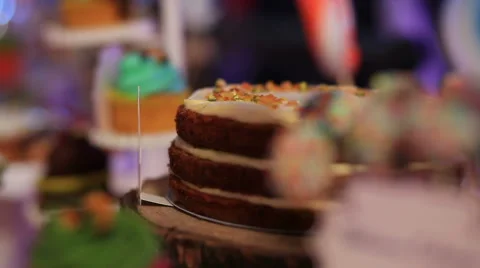 Dessert table Video stock 40834134