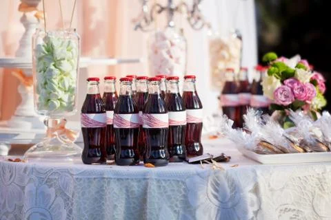 Dessert table for a wedding party Foto stock