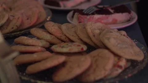 Dessert Table at Wedding Reception Stock Footage 148499493