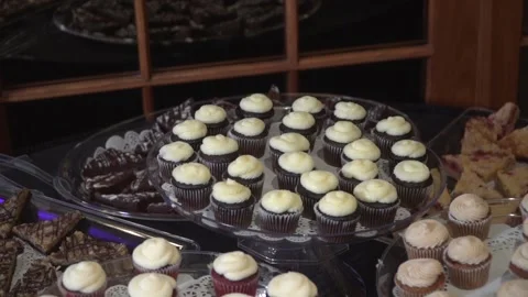 Dessert Table at Wedding Reception Stock Footage 149604104