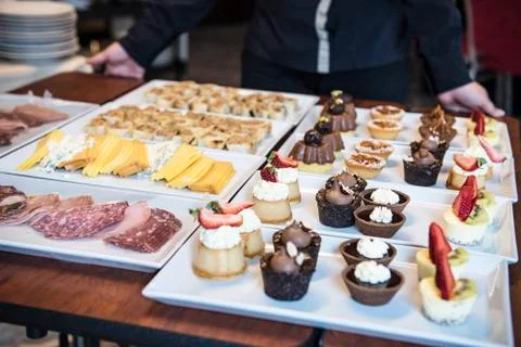 Desserts and appetizers Stock Photos