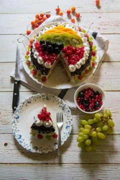Desserts on a background Stock Photos