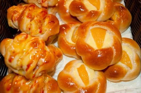 Desserts, bread Stock Photos