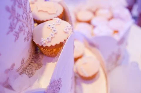 Desserts, cakes Stock Photos