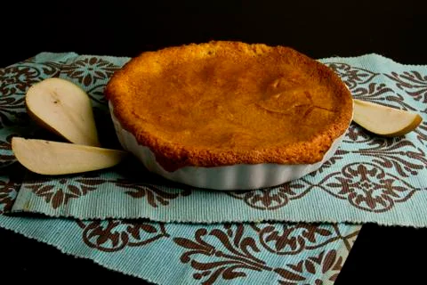 Desserts: Pie in form Stock Photos