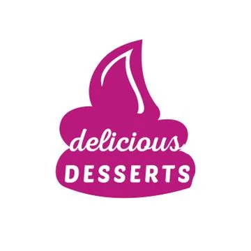 Desserts sign Stock Illustration
