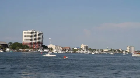Destin Harbor Boating Stock Footage 8660718