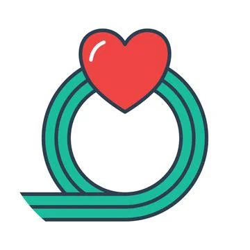 Destination Heart Loop Stock Illustration