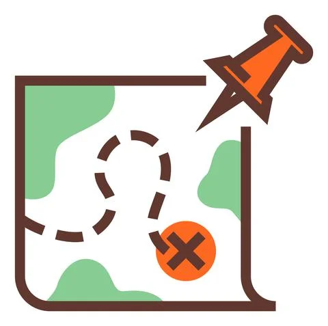Destination icon. End point marked on map. Target place symbol Ilustración de archivo