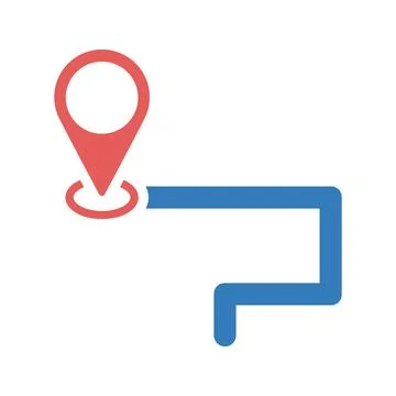 Destination icon. Stock Illustration