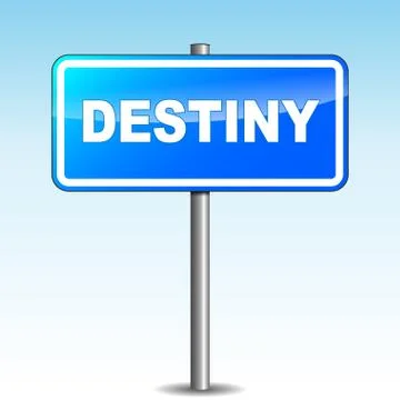 Destiny signpost Stock Illustration