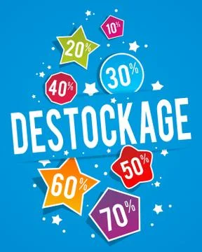 Destockage Stock Illustration