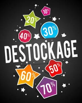 Destockage Stock Illustration
