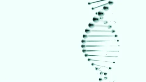 Destorted replica of DNA on a white background. Stock Footage 131099570