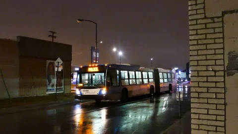 Destress message from bus Stock Footage 105344257