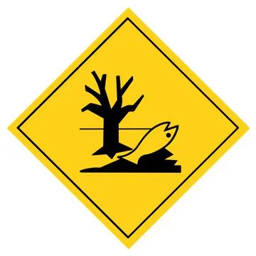 Destroy the environment symbol is used to warn of hazards Stock Illustration