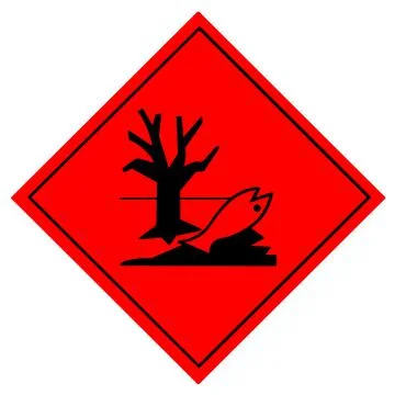 Destroy the environment symbol is used to warn of hazards Stock Illustration