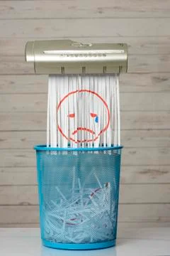 Destroy the sadness. Stock Photos