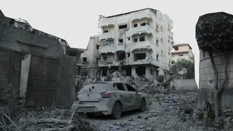 DESTROYED AREA 1 Stock Footage 253775843