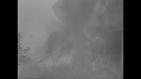 Destroyed Belgian defences Stock Footage 103386379