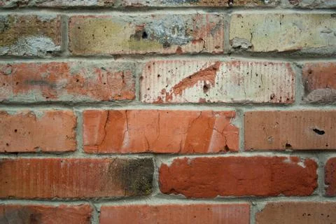 Destroyed brick wall Stock Photos