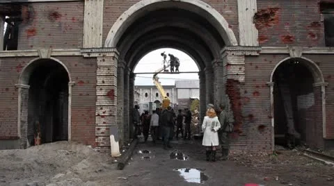 Destroyed building Stockbeeldmateriaal 8931586