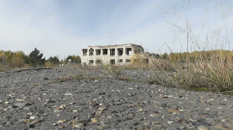Destroyed building Stock Footage 30474831