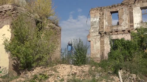 Destroyed building Stock Footage 55011341