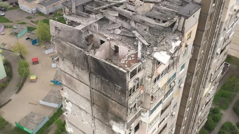 Destroyed building Stock Footage 321370822