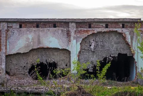 Destroyed building. Stock Photos