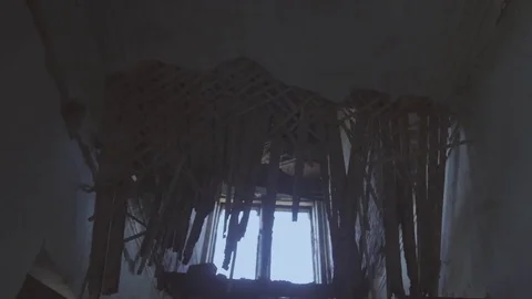 Destroyed building, windows 스톡 동영상 81928100