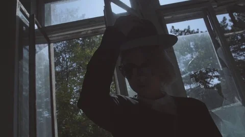 Destroyed building, windows Video stock 81945825