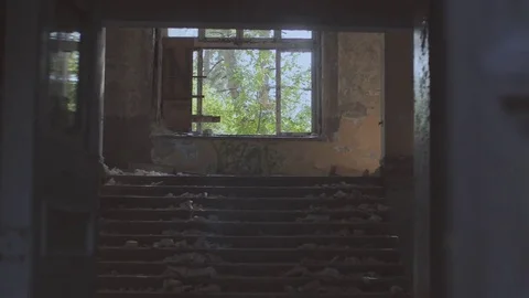 Destroyed building, windows 스톡 동영상 81982114